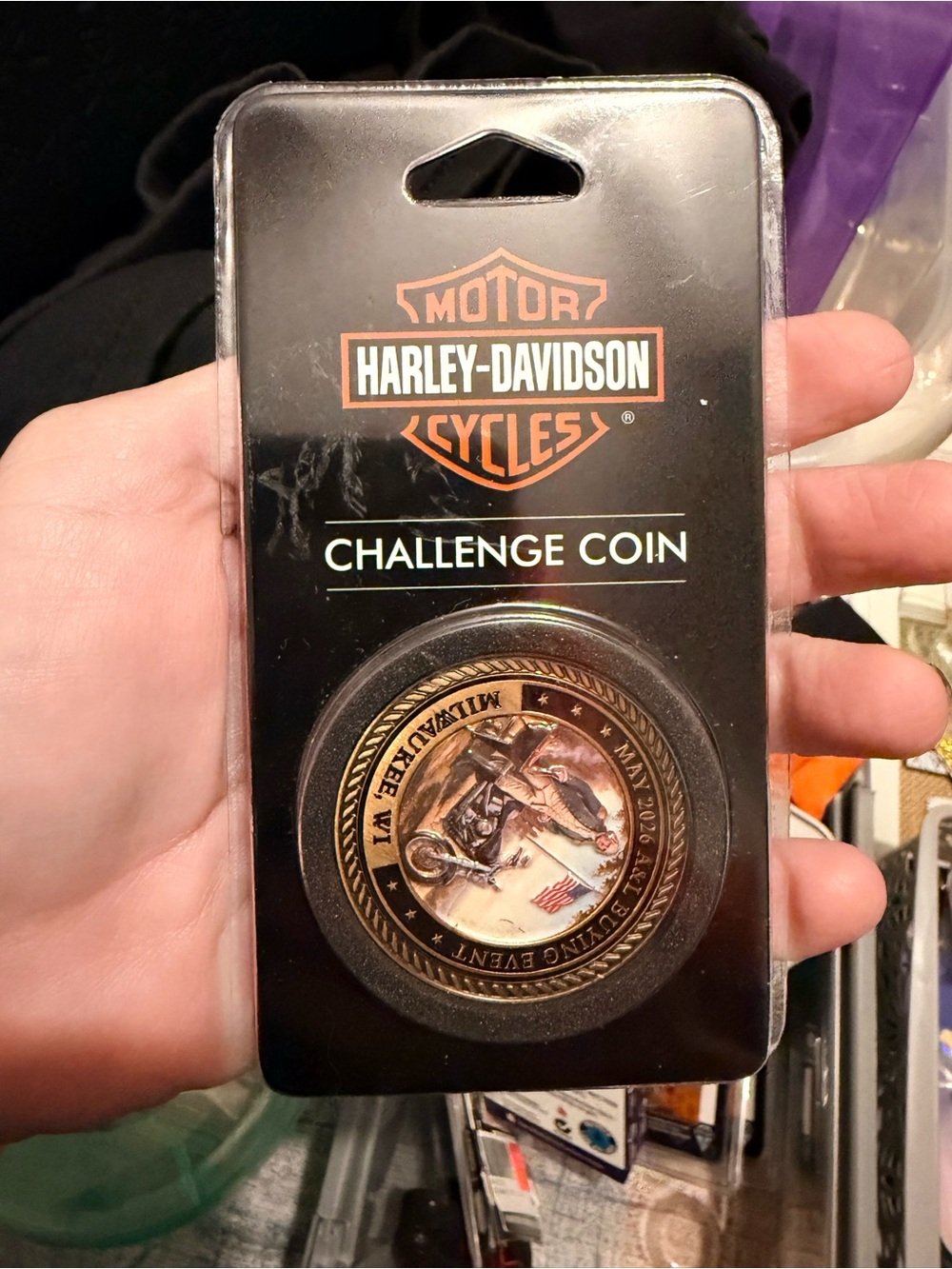 Harley-Davidson Black and Gold Commemorative Coin
